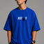 Zellee "Just Do It" High-Density Typographic Embroidered Oversized Relaxed Fit T-Shirt