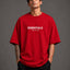 Zellee Men's "ESSENTIALS" Split-Level Embroidery Relaxed Fit T-Shirt