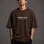 Zellee Men's "ESSENTIALS" High-Density Typographic Embroidered Relaxed Fit T-Shirt