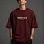 Zellee Men's "ESSENTIALS" Split-Level Embroidery Relaxed Fit T-Shirt