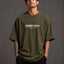 Zellee Men's "ESSENTIALS" High-Density Typographic Embroidered Relaxed Fit T-Shirt