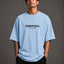Zellee Men's "ESSENTIALS" High-Density Typographic Embroidered Relaxed Fit T-Shirt