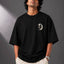 Zellee Minimalist "Equestrian Crest" Chest Embroidered Boxy Oversized Relaxed Fit T-Shirt