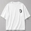 Zellee Minimalist "Equestrian Crest" Chest Embroidered Boxy Oversized Relaxed Fit T-Shirt